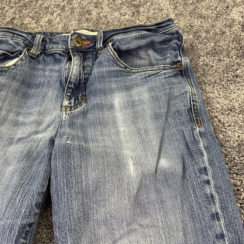 Lee L342 Modern Series Jeans Mens 32x30 Blue Straight Distressed Denim Workwear